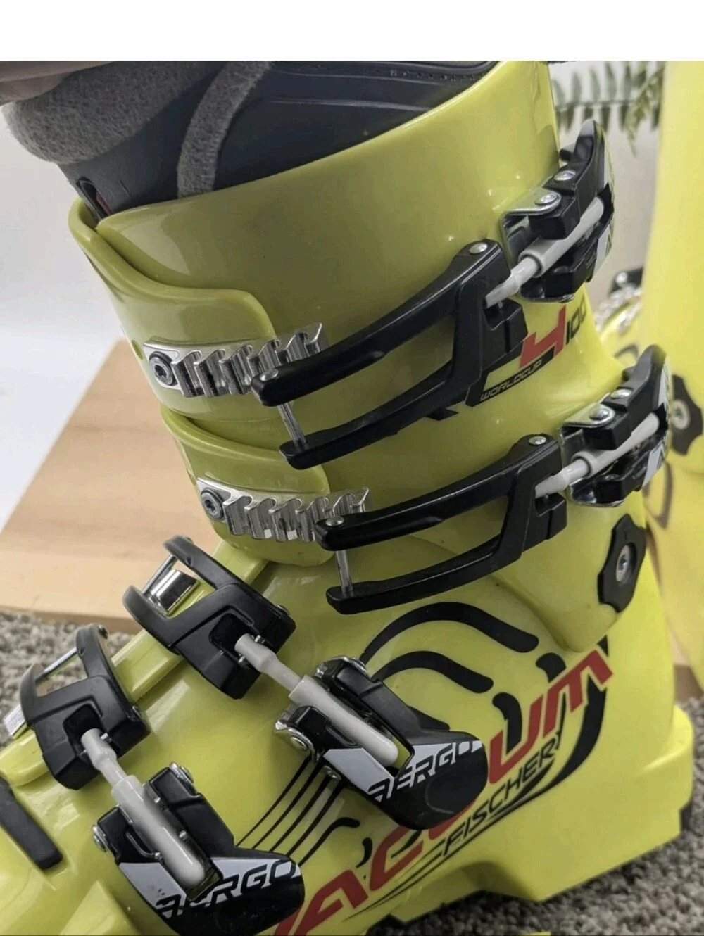 Fischer RC 4 RD 110 Ski Boot 23.5 Yellow Youth/Mens 5.5 (37 1/3) UK 4.5